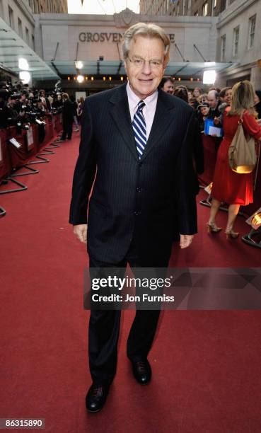 Host Jerry Springer arrives at the Galaxy British Book Awards at Grosvenor House on April 3, 2009 in London, England.