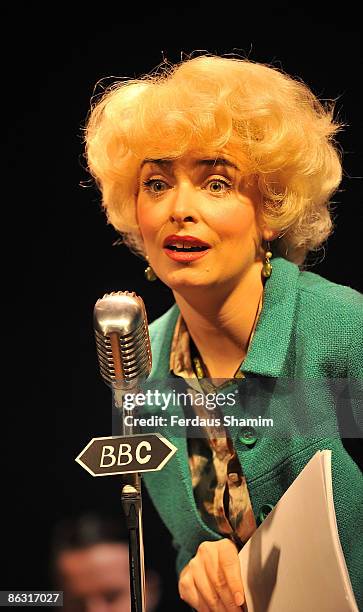 Emma Atkins as Joan Sims attends the photocall for new play "Stop Messing About" at Leicester Square Theatre on April 16, 2009 in London, England.