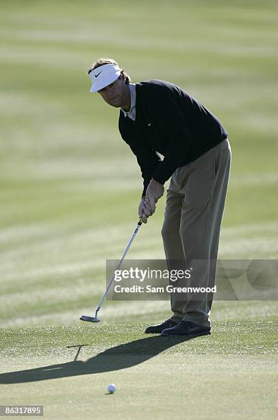 Paul Azinger during the fourth round of the Bob Hope Chrysler Classic held at The Classic Club in Palm Desert, California on Saturday, January 21,...