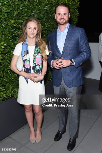 Heather Wald and Scott Cohen attend VIP Conversation for Women's Brain Health Initiative Hosted by Sharon Stone at Gagosian Gallery on October 18,...