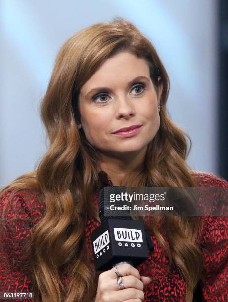 Actress JoAnna Garcia Swisher attends Build to discuss the show "Kevin Saves The World" at Build Studio on October 19, 2017 in New York City.