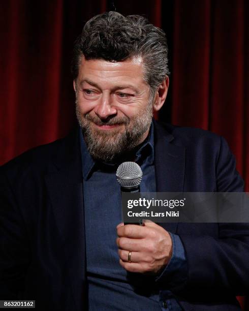 Director Andy Serkis on stage during The Academy of Motion Picture Arts & Sciences official academy screening of Breathe at the MOMA Celeste Bartos...