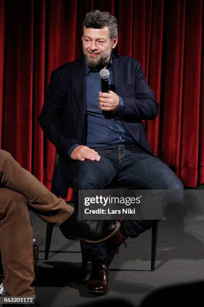 Director Andy Serkis on stage during The Academy of Motion Picture Arts & Sciences official academy screening of Breathe at the MOMA Celeste Bartos...