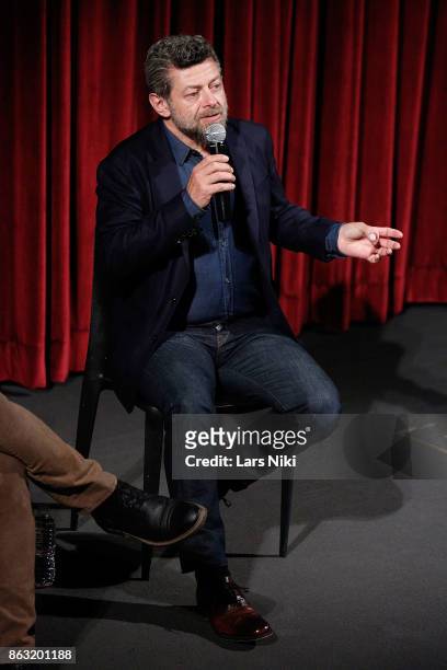 Director Andy Serkis on stage during The Academy of Motion Picture Arts & Sciences official academy screening of Breathe at the MOMA Celeste Bartos...