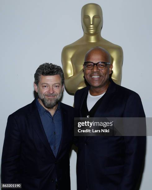 Director Andy Serkis and AMPAS Director of New York Programs and Membership Patrick Harrison attend The Academy of Motion Picture Arts & Sciences...