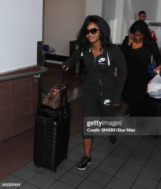 Gymnast Gabby Douglas is seen on October 19, 2017 in Los Angeles, California.