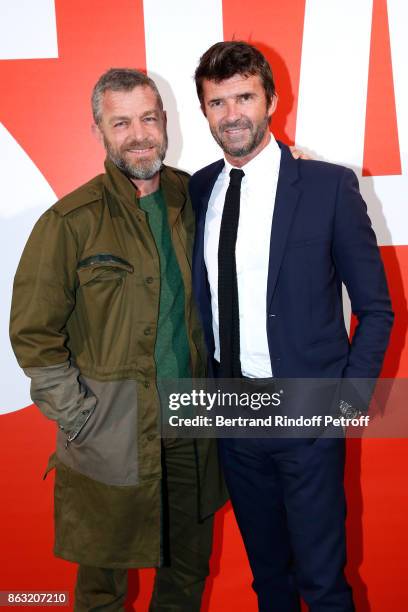 Of Courreges Jacques Bungert and CEO of Mazarine Group Paul-Emmanuel Reiffers attend the Art Exhibition Reflexion Redux of Benjamin Millepied and...