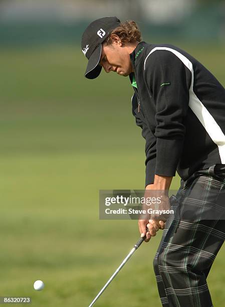 Adam Scott in action during the first round of the 2006 Nissan Open, Presented by Countrywide at Riviera Country Club in Pacific Palisades,...