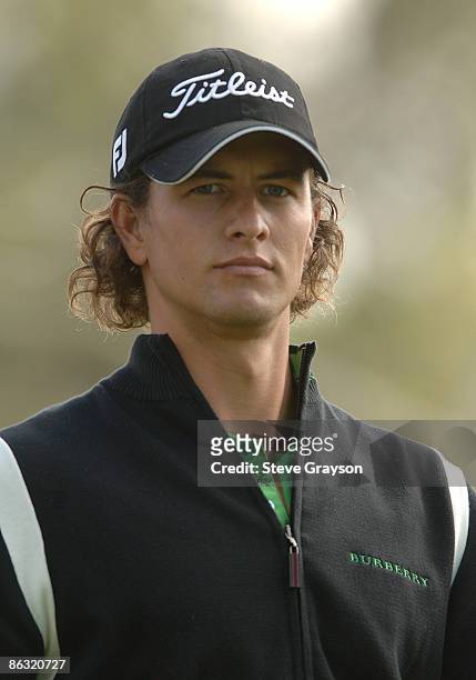 Adam Scott in action during the first round of the 2006 Nissan Open, Presented by Countrywide at Riviera Country Club in Pacific Palisades,...