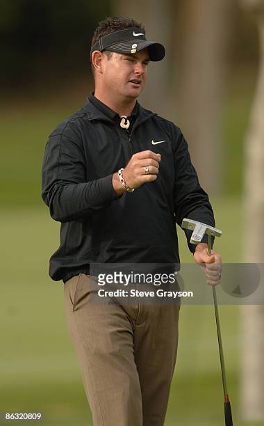 Rory Sabbatini in action during the first round of the 2006 Nissan Open, Presented by Countrywide at Riviera Country Club in Pacific Palisades,...