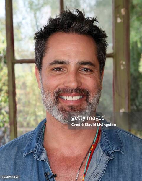 Actor Victor Webster visits Hallmark's "Home & Family" at Universal Studios Hollywood on October 19, 2017 in Universal City, California.