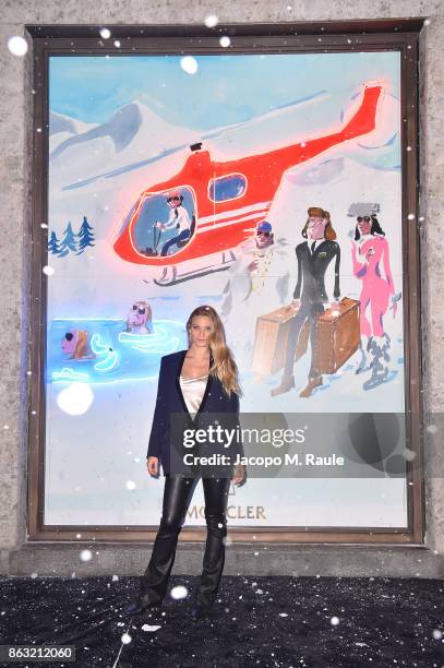 Fiammetta Cicogna attends the Moncler Flagship Store Opening Cocktail on October 19, 2017 in Milan, Italy.