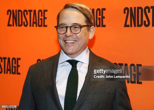 Matthew Broderick attends the Torch Song" Off-Broadway opening night at Tony Kiser Theatre on October 19, 2017 in New York City.
