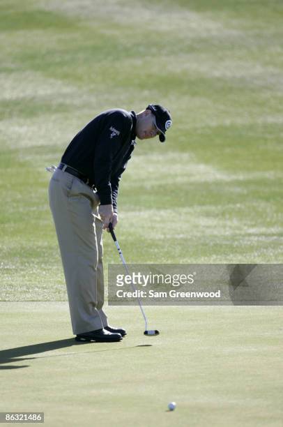 Steve Flesch during the fourth round of the Bob Hope Chrysler Classic held at The Classic Club in Palm Desert, California on Saturday, January 21,...
