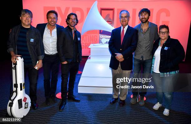 Bela Fleck, Fletcher Foster, Brett James, Jim Cooper, Dave Haywood and Bonnie Baker arrive at the The Recording Academy District Advocate Day at...