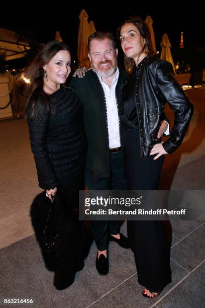 Hedieh Loubier, Richard Makin-Poole and guest attend the Dinner for the Art Exhibition Reflexion Redux and the launch of Numero Art With Benjamin...