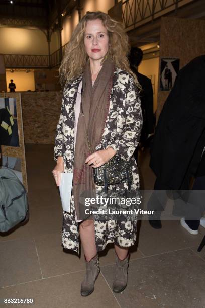 Actress Florence Darel attends "Tombeau pour Cinq Cent Mille Soldats" the Reading for 50th anniversary of the book at Azzedine Alaia Gallery on...