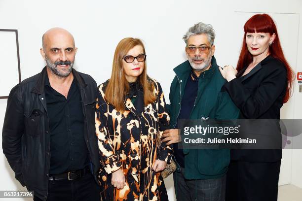 Gaspar Noe, Martine Sitbon, guest and Betony Vernon attend "Picasso and Maya, Father and Daughter" Exhibition Curated By Diana Widmaier Picasso at...