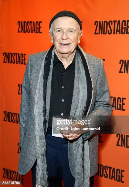 Terrence McNally attends the Torch Song" Off-Broadway opening night at Tony Kiser Theatre on October 19, 2017 in New York City.