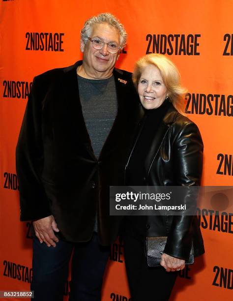 Playwright, Harvey Firestein and Daryl Roth attend the Torch Song" Off-Broadway opening night at Tony Kiser Theatre on October 19, 2017 in New York...