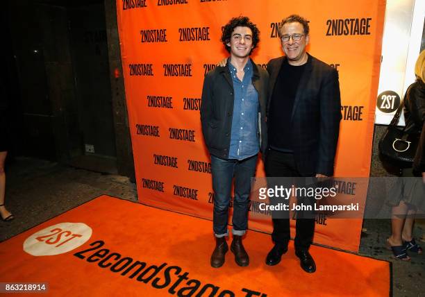 Noah Greif and Michael Greif attends the Torch Song" Off-Broadway opening night at Tony Kiser Theatre on October 19, 2017 in New York City.