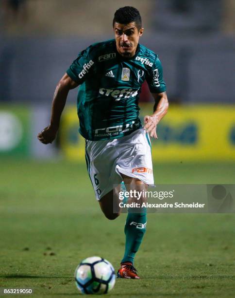 Egidio of Palmeiras in action during the match between Palmeiras and Ponte Preta for the Brasileirao Series A 2017 at Pacembu Stadium on October 19,...