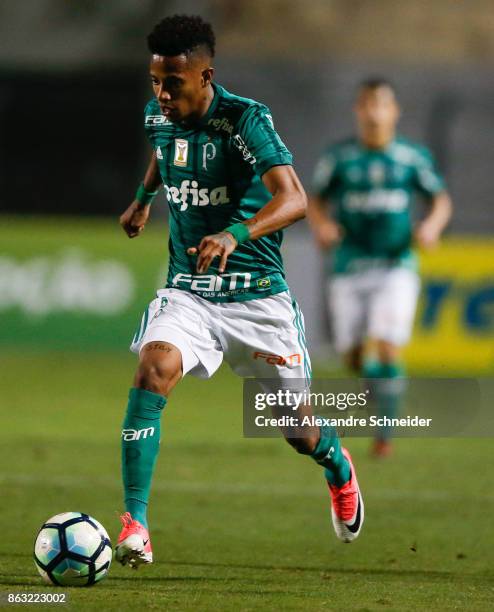 Tche Tche of Palmeiras in action during the match between Palmeiras and Ponte Preta for the Brasileirao Series A 2017 at Pacembu Stadium on October...