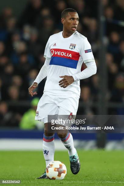 Marcelo of Olympique Lyonnais during the UEFA Europa League group E match between Everton FC and Olympique Lyon at Goodison Park on October 19, 2017...