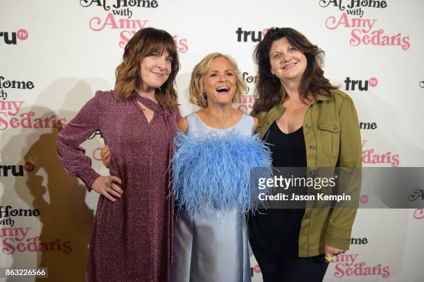 Jodi Lennon, Amy Sedaris, and Cindy Caponera attend the premiere screening and party for truTVs new comedy series At Home with Amy Sedaris at The...