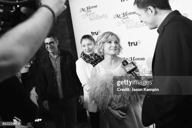 Amy Sedaris attends the premiere screening and party for truTVs new comedy series At Home with Amy Sedaris at The Bowery Hotel on October 19, 2017...