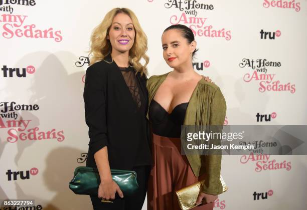 Krystyna Hutchinson and Corinne Fisher attend the premiere screening and party for truTVs new comedy series At Home with Amy Sedaris at The Bowery...