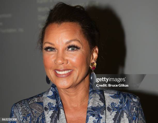 Vanessa Williams poses at the Opening Night arrivals for "Torch Song" at The Second Stage Tony Kiser Theatre on October 19, 2017 in New York City.