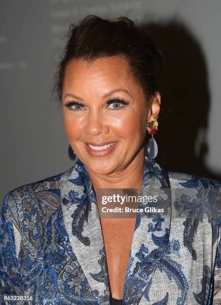 Vanessa Williams poses at the Opening Night arrivals for "Torch Song" at The Second Stage Tony Kiser Theatre on October 19, 2017 in New York City.