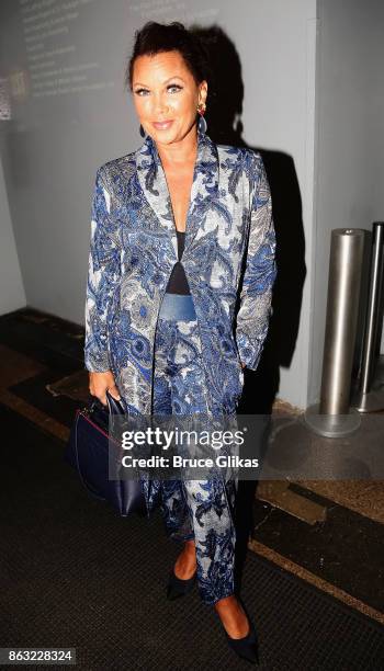 Vanessa Williams poses at the Opening Night arrivals for "Torch Song" at The Second Stage Tony Kiser Theatre on October 19, 2017 in New York City.