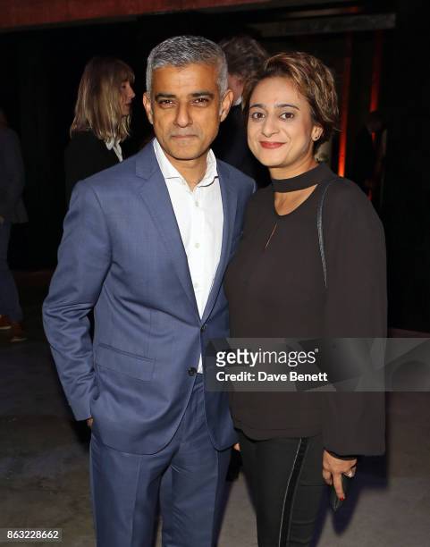 Sadiq Khan and Saadiya Khan attend The London Evening Standard's Progress 1000: London's Most Influential People in partnership with Citi on October...