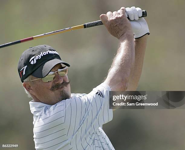 Gary McCord during the first round of the ACE Group Classic held at the TwinEagles GC in Naples, Florida on February 17, 2006.