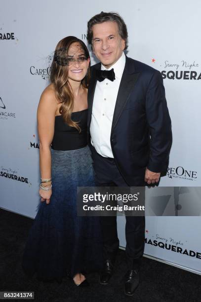 Care One Executive Vice President Lizzy Straus and Founder of Care One Daniel Straus attend Daniel E Straus & CareOne Starry Night Masquerade For...