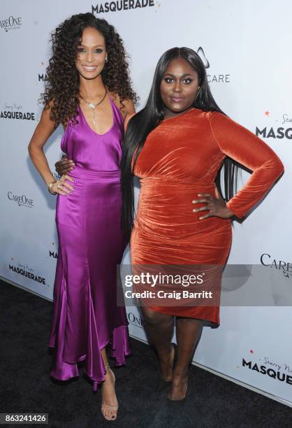 Actress Danielle Brooks attends Daniel E Straus & CareOne Starry Night Masquerade For Puerto Rico at Skylight Clarkson North on October 19, 2017 in...