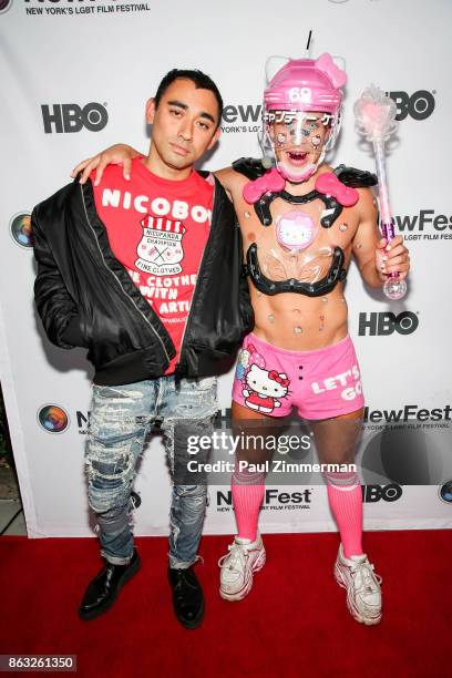 Diesel Artistic Director, Nicola Formichetti and Candy Ken attend NewFest 2017 Opening Night - Susanne Bartsch: On Top at SVA Theater on October 19,...