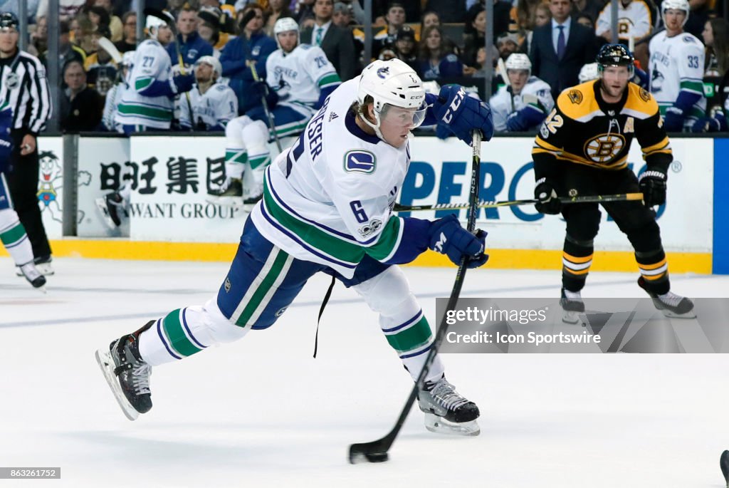NHL: OCT 19 Canucks at Bruins