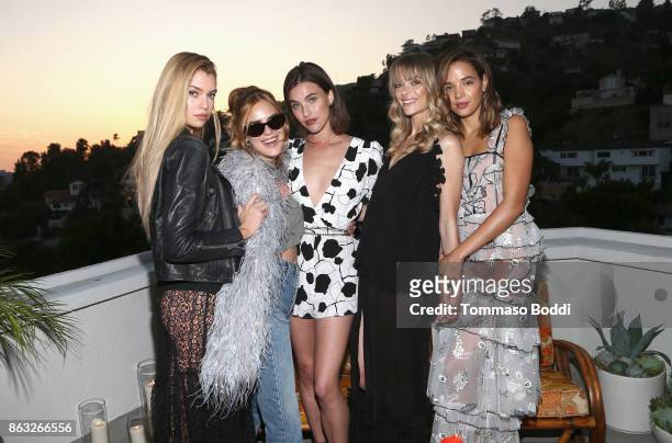 Stella Maxwell, Tallulah Belle Willis, Rainey Qualley, Jaime King and Georgie Flores at the Alice McCall SS18 launch event with campaign face Stella...