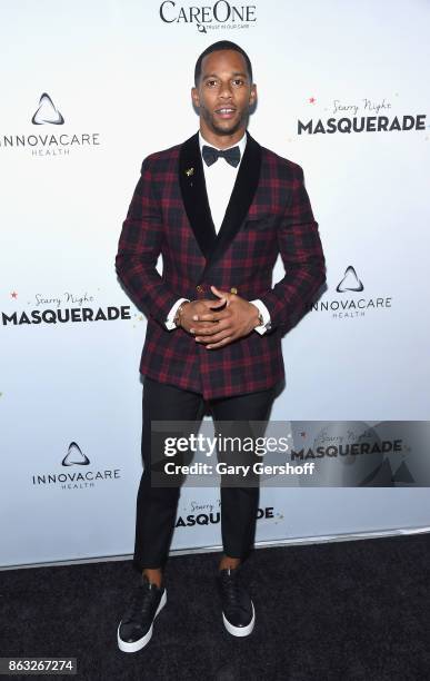 Player Victor Cruz attends the 2017 CareOne Masquerade Ball for Puerto Rico Relief Effort at Skylight Clarkson North on October 19, 2017 in New York...