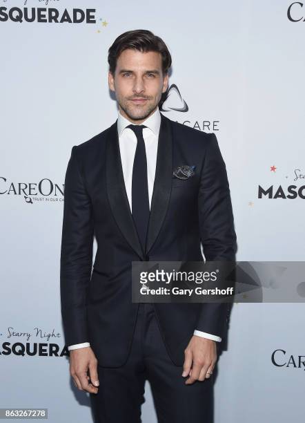 Johannes Huebl attends the 2017 CareOne Masquerade Ball for Puerto Rico Relief Effort at Skylight Clarkson North on October 19, 2017 in New York City.
