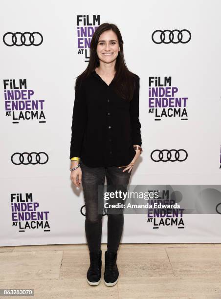 Director Elaine McMillion Sheldon attends the Film Independent at LACMA Special Screening of "11/8/16" at the Bing Theatre At LACMA on October 19,...