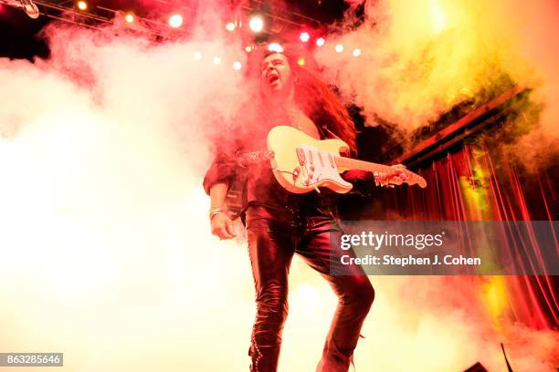 Yngwie Malmsteen performs at Mercury Ballroom on October 19, 2017 in Louisville, Kentucky.