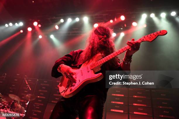 Yngwie Malmsteen performs at Mercury Ballroom on October 19, 2017 in Louisville, Kentucky.