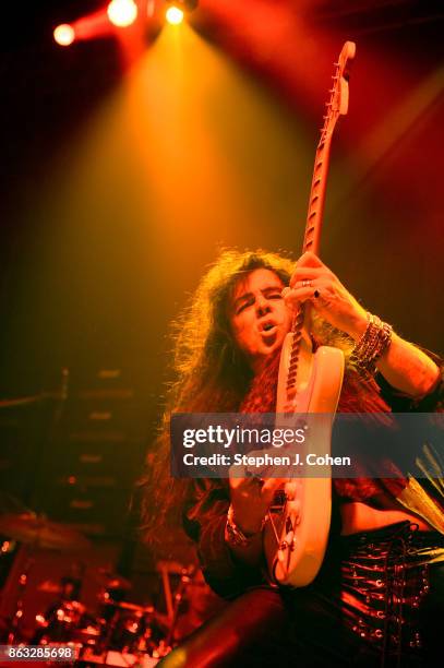 Yngwie Malmsteen performs at Mercury Ballroom on October 19, 2017 in Louisville, Kentucky.