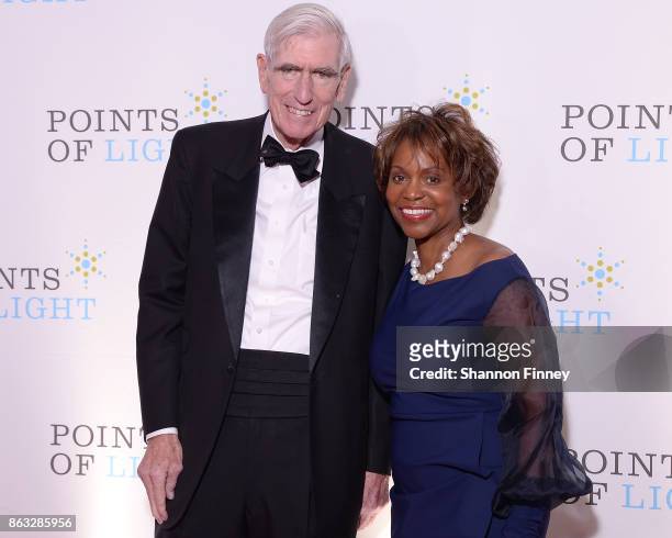 Ambassador C. Boyden Gray, Honorary Chairman of the 2017 Points of Light Gala, appears on the red carpet with Points of Light CEO Natalye Paquin at...