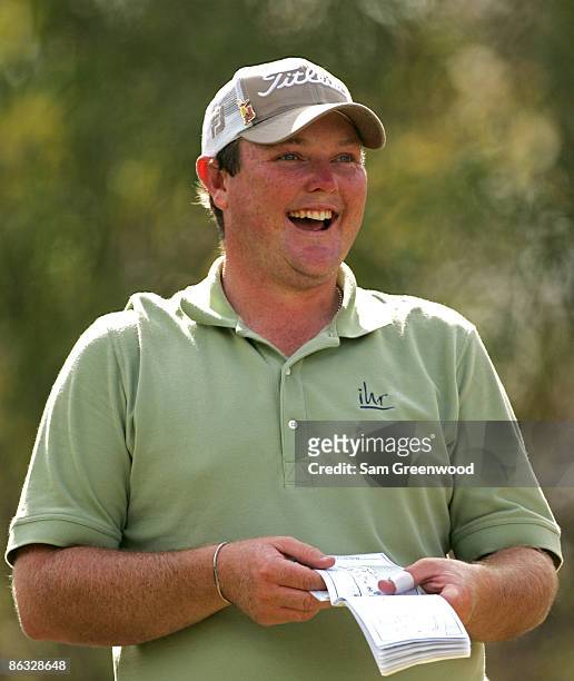 Jarrod Lyle during the first round of the Nationwide Tour Championship held at The Houstonian Golf and Country Club in Richmond, Texas on Thursday,...