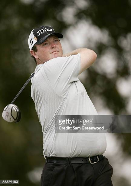 Jarrod Lyle during the second round of the Nationwide Tour Championship held at The Houstonian Golf and Country Club in Richmond, Texas on Friday,...